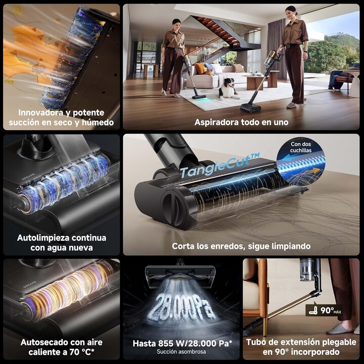 Dreame Cordless Stick Vacuum Z30 Pro Aqua