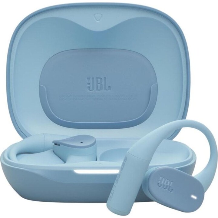Cuffie musicali wireless Bluetooth JBL Sense Lite con resistenza all'acqua IP54 e tecnologia OpenSound - Blu