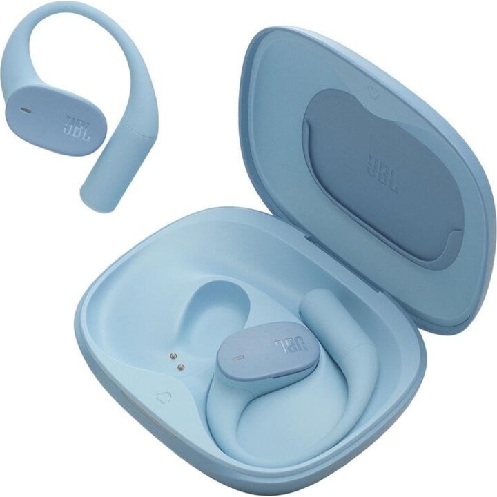 Cuffie musicali wireless Bluetooth JBL Sense Lite con resistenza all'acqua IP54 e tecnologia OpenSound - Blu