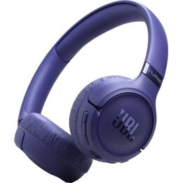Auscultadores JBL Tune 680 NC sem fios e com fio, com arnês, para chamadas e música, USB Tipo C, Bluetooth, azul