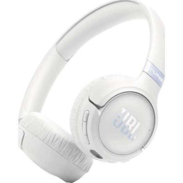 Casque JBL Tune 680 NC sans fil et filaire, arceau, appels/musique, USB Type-C, Bluetooth, blanc