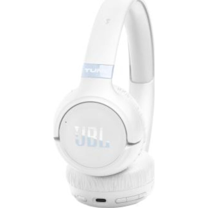Casque JBL Tune 680 NC sans fil et filaire, arceau, appels/musique, USB Type-C, Bluetooth, blanc