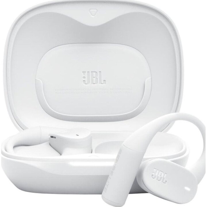 Casque sans fil Bluetooth JBL Sense Lite avec technologie OpenSound, microphone, indice de protection IP54, blanc