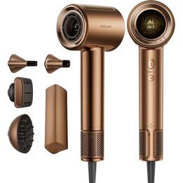 Dreame Pilot Smart AI Asciugacapelli ad alta velocità con 4 accessori magnetici Bronzo