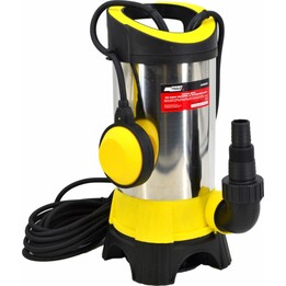 Pompa sommergibile per acque sporche in acciaio inossidabile Awtools con interruttore a galleggiante, 750 W