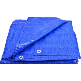 Bâche bleue AwTools 70 g, 10 x 20 m