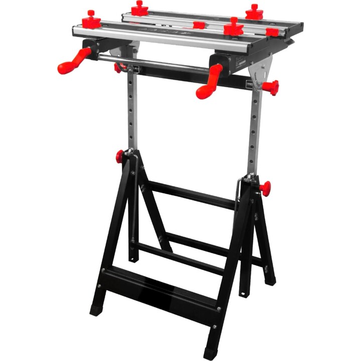 AwTools Adjustable Workbench 100 kg, 60 x 59 x (77-107) cm