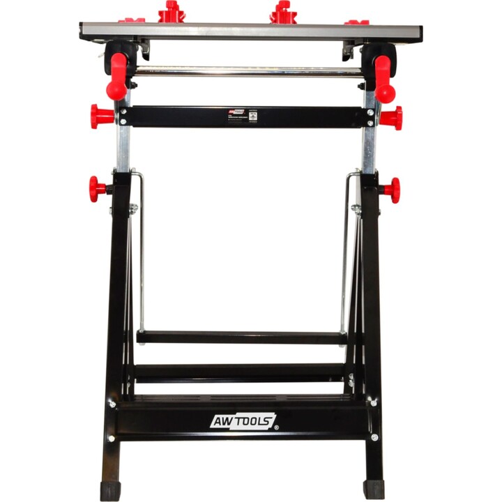 AwTools Adjustable Workbench 100 kg, 60 x 59 x (77-107) cm