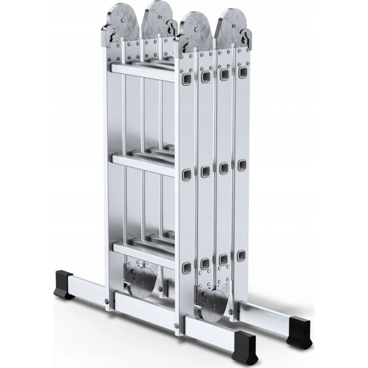 Escada multifuncional de alumínio AwTools 4x3