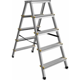 AwTools Taburete escalera de 5 peldaños, 150 KG
