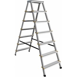 AwTools Taburete escalera de 7 peldaños, 150 Kg