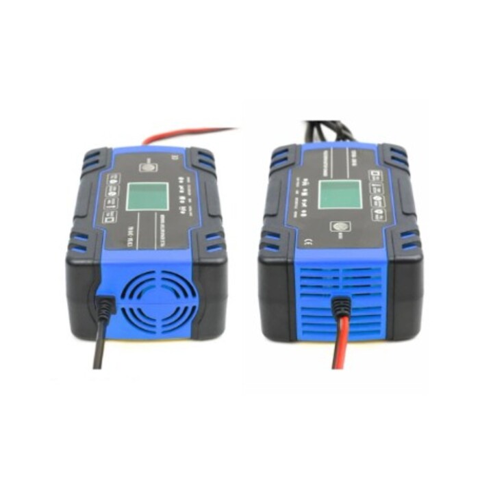 Caricabatterie automatico Extralink per batterie da 12/24 V 8 A - Blu