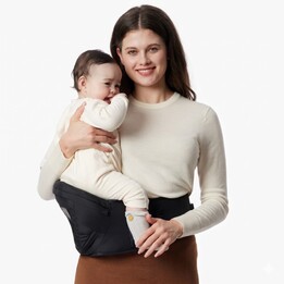 Momcozy HC002 | Babytrage mit Hüftsitz | Schwarz