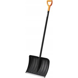 Fiskars snow shovel with solid aluminum handle