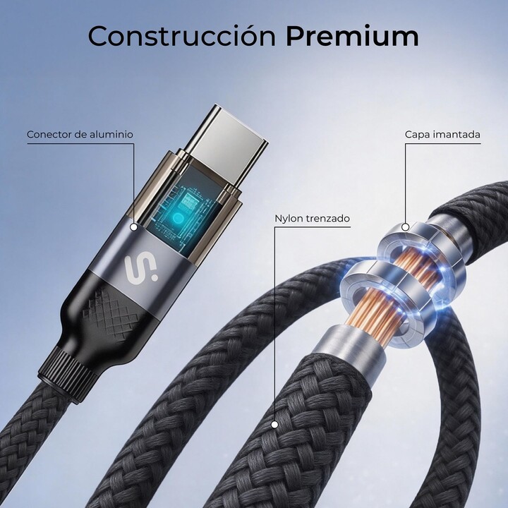 Cabo Subblim Powermag LED 100 W C-C 2 m