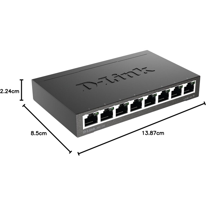 Schalter D-Link Dgs-108 8Ptos 10/100/1000