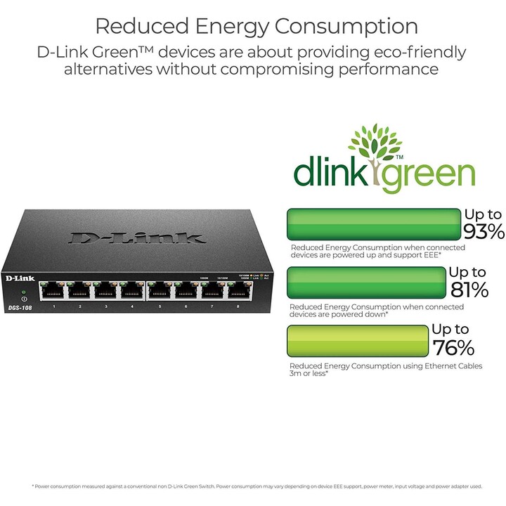 Schalter D-Link Dgs-108 8Ptos 10/100/1000
