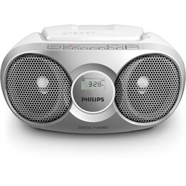 Philips AZ215S CD Radio/ 3W RMS/ with Cable/ Silver