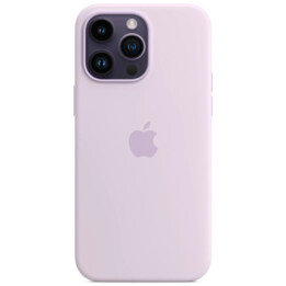 Funda para iPhone 14 Pro Max de silicona con MagSafe lila