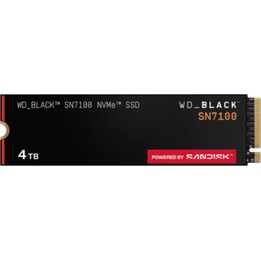 Unidade de disco rígido SSD Western Digital WD BLACK SN7100 M.2 NVMe de 4 TB (WDS400T4X0E) - PCIe 4.0 x4, 2280, até 7000 MB/s