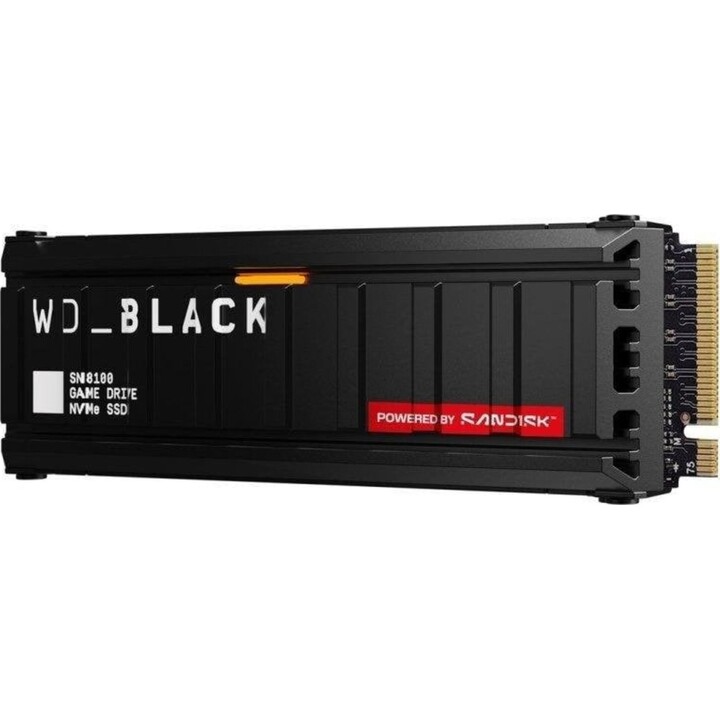 Disco rígido SSD WD Black SN8100 de 4 TB, M.2, PCIe 5.0, NVMe, 14 900 MB/s, com encriptação