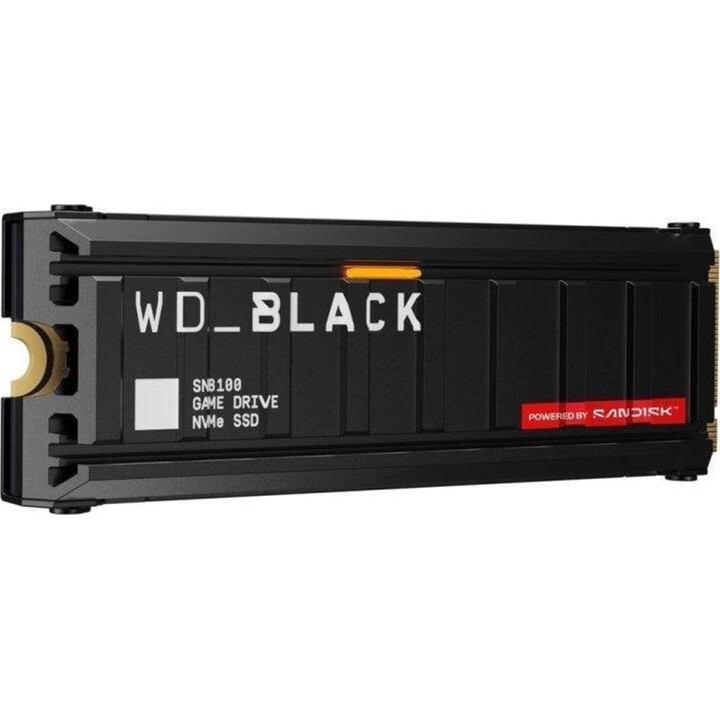 Disco rígido SSD WD Black SN8100 de 4 TB, M.2, PCIe 5.0, NVMe, 14 900 MB/s, com encriptação