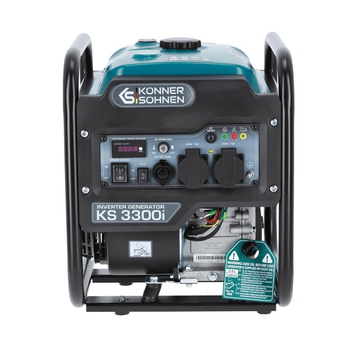 Könner & Söhnen KS 3300I groupe électrogène 3000 W 7 L Essence Noir, Bleu