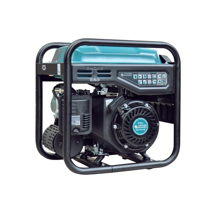 Könner & Söhnen KS 3300I groupe électrogène 3000 W 7 L Essence Noir, Bleu