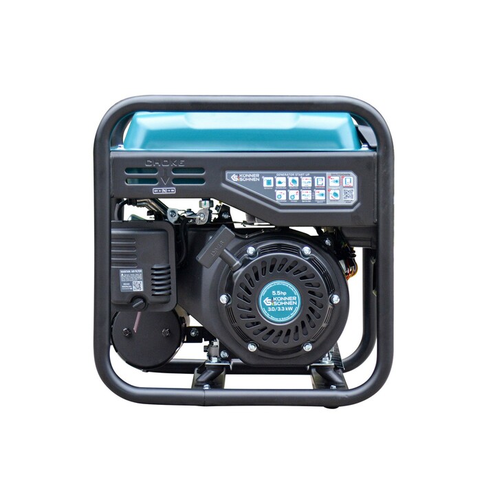 Könner & Söhnen KS 3300I groupe électrogène 3000 W 7 L Essence Noir, Bleu