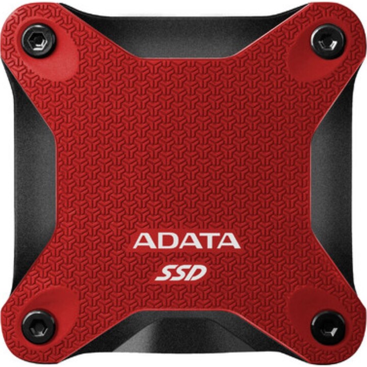 ADATA SD620 External Solid State Drive, 2 TB, USB 3.2, Drop Resistant, Red
