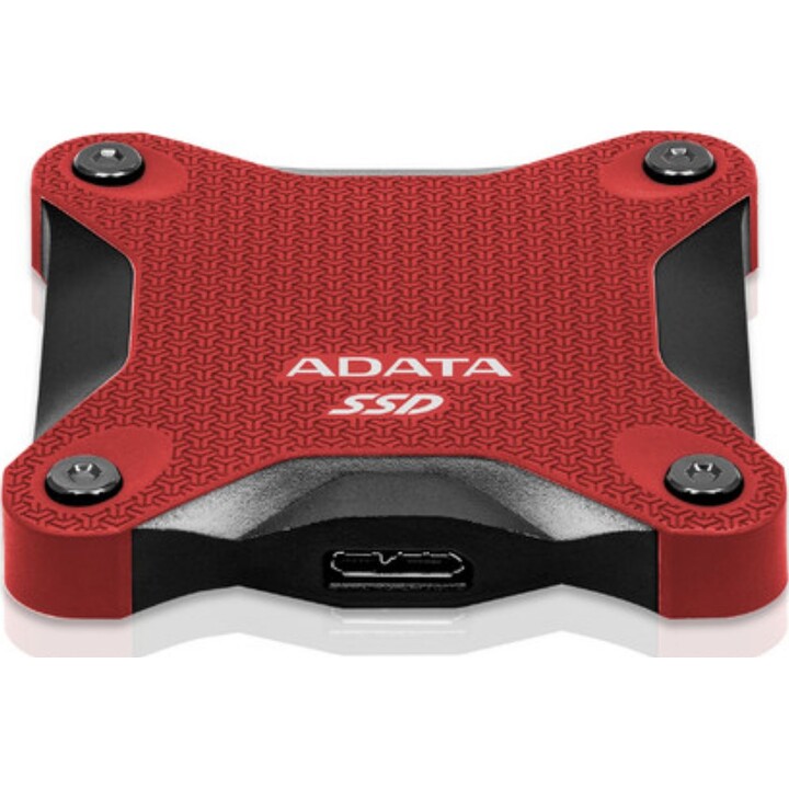 ADATA SD620 External Solid State Drive, 2 TB, USB 3.2, Drop Resistant, Red