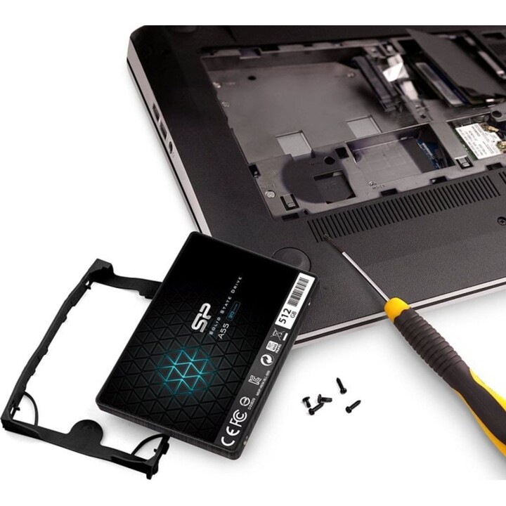 Disco rígido SSD Silicon Power Ace A55 de 2,5 polegadas e 512 GB com interface SATA 3