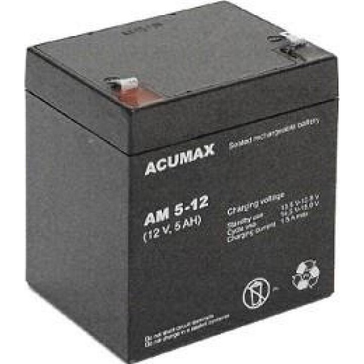 Bateria Acumax Emu VRLA/AM5-12T2 de 12 V e 5 Ah