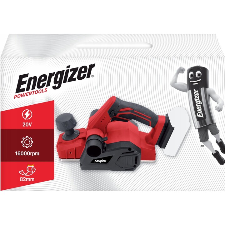 Cepilladora sin escobillas Energizer de 20 V sin batería