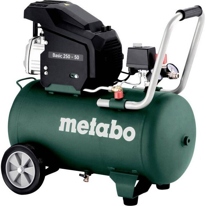 Compressor Metabo Basic 250-50 W, 230 V, 50 L, 8 bar, 110 l/min, com óleo