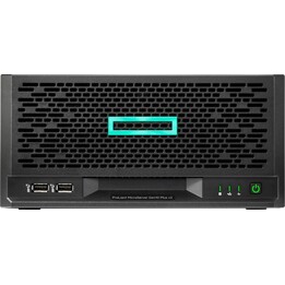 Serveur tour HPE ProLiant MicroServer Gen10 Plus v2 avec processeur Intel Pentium Gold G6405, 16 Go de mémoire et 4 baies LFF