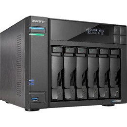 Servidor NAS Asustor Lockerstor 6 Gen2+ AS6706T v2 de 6 bahías con procesador Intel Celeron N5105, 8 GB de DDR4 y 2 puertos de 5
