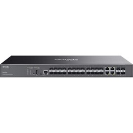 Switch SFP gestibile e impilabile TP-Link Omada SG5428XF L3 Lite con 4 slot 10G, nero