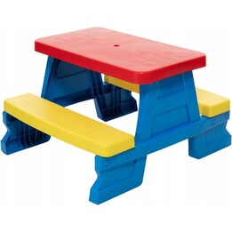 Conjunto de mesa y banco de jardín para niños Dorex Blue 5067
