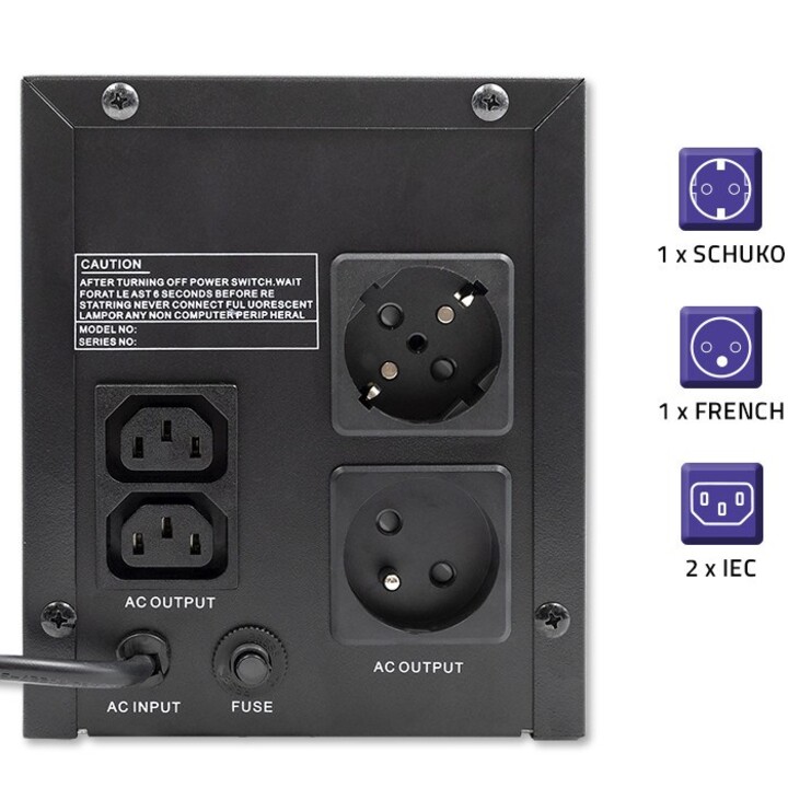 Qoltec Monolith 1200VA 720W USV