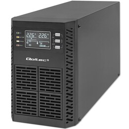 Qoltec 1kVA Onduleur On-line 1000W LCD noir
