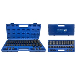 Vasos de impacto ADLER KD, 35 piezas, 1/2", 12 ángulos, cortos/largos, AD-35KD/12, eje de plástico.