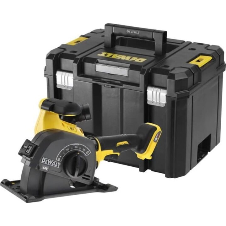 DEWALT DCG200NT-XJ XR FLEXVOLT 54 V, ranhurador de parede com escovas, sem carregador/bateria, preto/amarelo