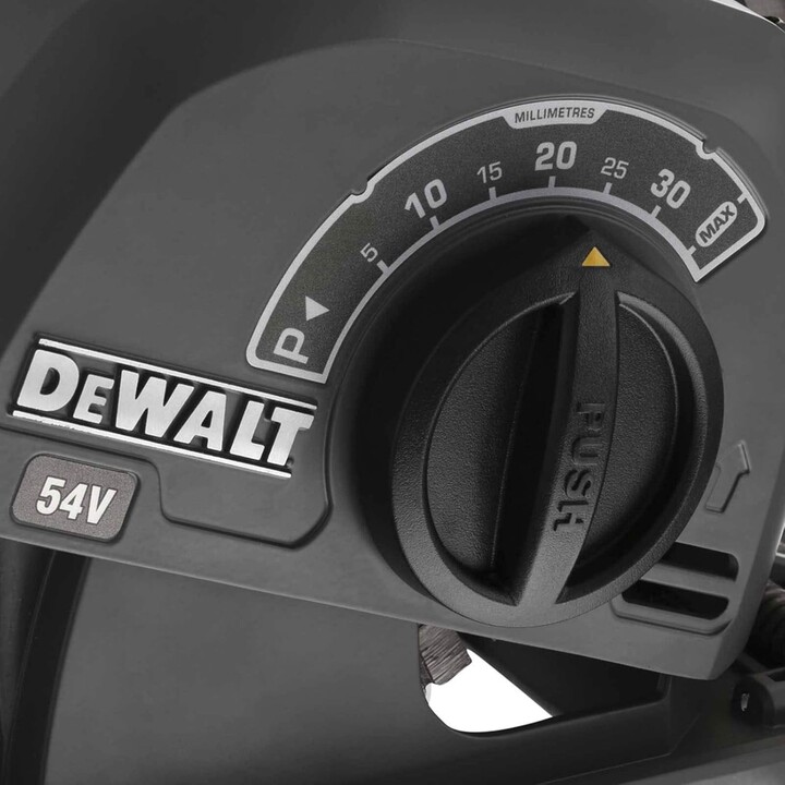 DEWALT DCG200NT-XJ XR FLEXVOLT 54 V, ranhurador de parede com escovas, sem carregador/bateria, preto/amarelo