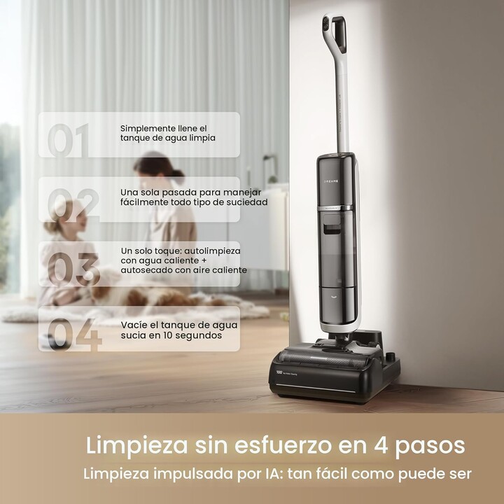 Aspirador de pó Dreame Wet&dry H15 Pro Heat
