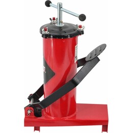 AwTools Pedalbetriebene Fettpresse in einem 3-Liter-Behälter