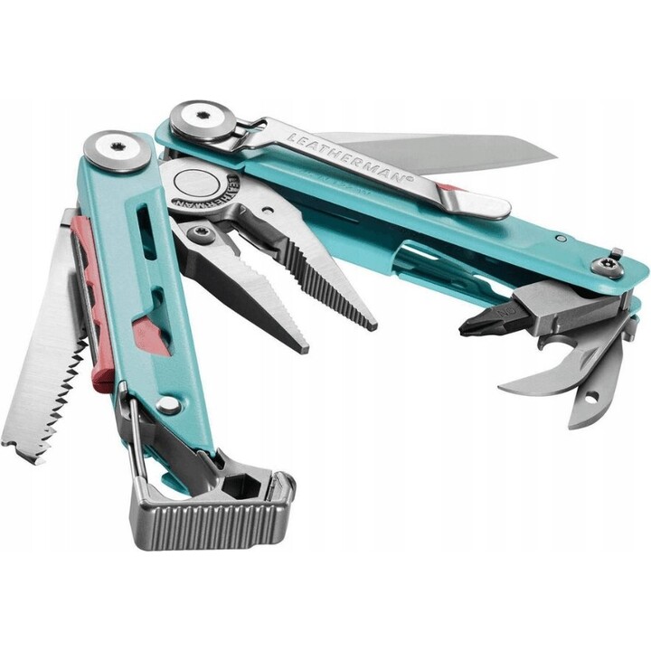 Herramienta multiusos Leatherman Signal - Aguamarina