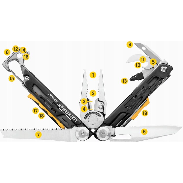 Herramienta multiusos Leatherman Signal - Aguamarina