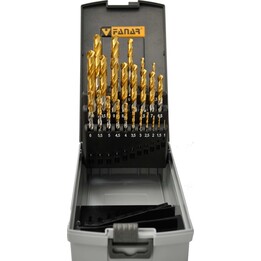 HSSE TIN INOX drill bit set from 1.00 to 10.50 mm, 24 pieces