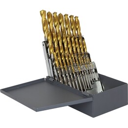NWKA HSSE TiN Inox Drill Bit Set - 19 pieces